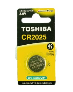 Батарейка CR2025 литиевая litium ТАБЛЕТКА Special 1шт CR2025 3V Toshiba