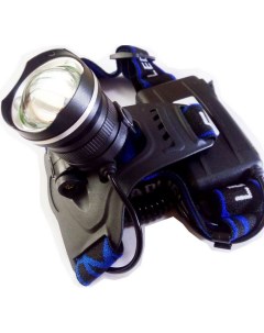 Светодиодный аккумуляторный налобный фонарь E158 3 7В черный 1LED 5 Вт фокус Ultraflash