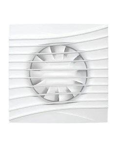 Вентилятор осевой вытяжной с обратным клапаном D 100 декоративный ERA SILENT 4C Matt white Diciti