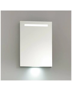 Зеркальный шкаф 50 со встроенной LED подсветкой с одной распашной дверкой SPC 1A Belbagno
