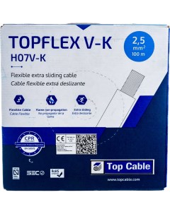 TOPFLEX V K H07V K 1x2 5 Провод монтажный гибкий голубой 131A002MR100 Top cable