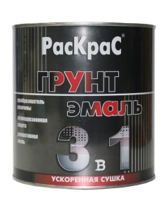 Грунт эмаль синяя 3 в 1 2 5 кг 4690417023745 Раскрас