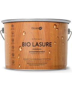 Водоотталкивающая пропитка для дерева Bio Lasure орех 2 л 00 00461950 Elcon