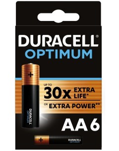 Батарейка ALKALINE OPTIMUM AA 6 шт Duracell