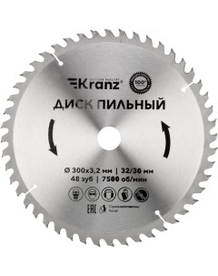 Диск пильный по дереву 300x32 30 мм 48 зубьев KR 92 0133 Kranz