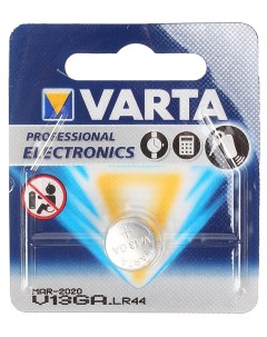 Батарейка ELECTRONICS V13GA LR44 1 шт Varta