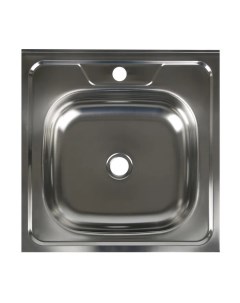 Мойка кухонная Владикс накладная без сифона 50х50 см нержавеющая сталь 0 4 мм Nobrand