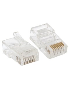 Коннектор RJ 45 TERACOM неэкранированный 8P8C Cat 5E универсальный уп 50шт TRC PLUG Ekf