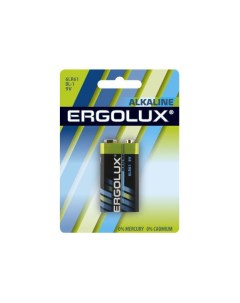 Батарейка 6LR61 9В Alkaline BL 1 11753 Ergolux