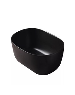 Накладная черная раковина для ванной N9302bg овальная керамческая Gid