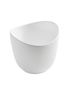 Накладная белая матовая раковина для ванной N9303wg овальная керамическая Gid