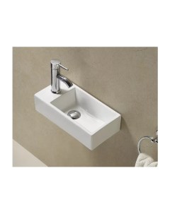 Подвесная белая раковина для ванной чаша справа N9270R прямоугольная керамическая Gid