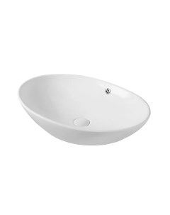 Накладная белая раковина для ванной N9007 овальная керамическая Gid