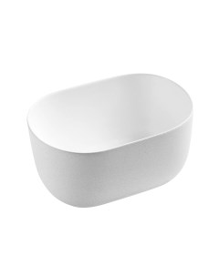 Накладная белая матовая раковина для ванной N9302wg овальная керамическая Gid