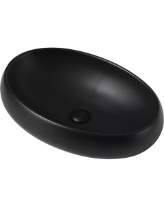 Накладная черная матовая раковина для ванной Bm9030a овальная керамическая Gid