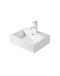 Накладная белая раковина для ванной N9157 керамическая Gid