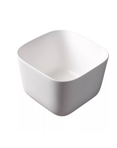 Накладная белая матовая раковина для ванной N9301wg прямоугольная керамическая Gid