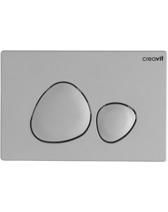 Кнопка смыва Spa GP7002 00 серый матовый Creavit