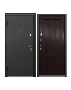 Дверь входная Torex для квартиры металлическая Flat L 860х2050 левая черный коричневый Torex стальные двери