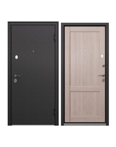 Дверь входная Torex для квартиры металлическая Flat L 860х2050 правая черный бежевый Torex стальные двери