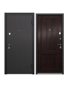Дверь входная Torex для квартиры металлическая Flat L 950х2050 правая черный коричневый Torex стальные двери