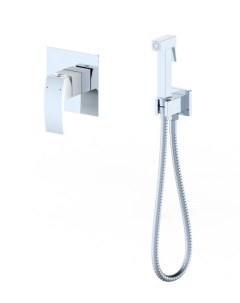 Гигиенический душ встраиваемый со смесителем Vogue PT849009CBW белый хром Panta