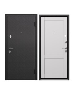 Дверь входная Torex для квартиры металлическая Flat L 860х2050 правая черный светло серый Torex стальные двери