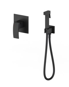 Гигиенический душ встраиваемый со смесителем Vogue PT849009MB черный матовый Panta