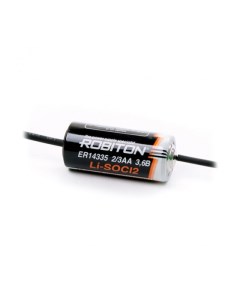 Батарейка ER14335 А Х 2 3 AA Lithium 3 6В 1600 мАч с аксиальными выводами Robiton