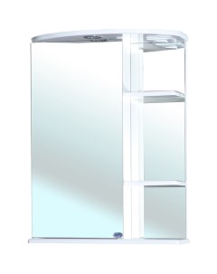 Зеркальный шкаф Нарцисс 55 L 4613208002002 с подсветкой Белый Bellezza