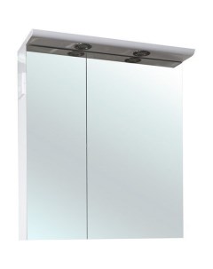 Зеркальный шкаф Анкона 60 с подсветкой Белый Bellezza