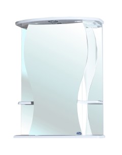 Зеркальный шкаф Карина 55 L 4611808002019 с подсветкой L Белый Bellezza