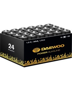 Алкалиновая батарейка LR03 Power Alkaline Pack 24 5042117 Daewoo