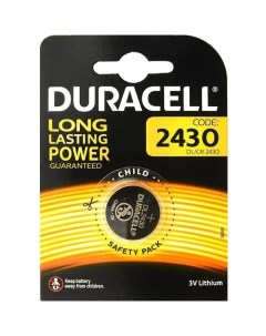 Батарейка CR2430 1BL 1 шт Duracell