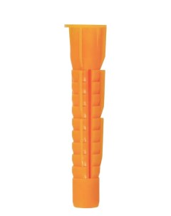 Дюбель универсальный 6х42 оранжевый с бортиком упак 100шт Fixxtools