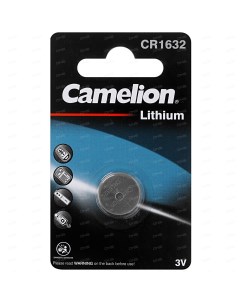 Батарейка литиевая дисковая специальная 3В 1шт Lithium CR1632 BP1 Camelion