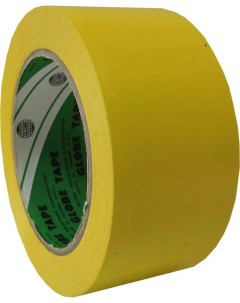 Лента для разметки пола виниловая желтая 50мм 33м Globe