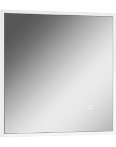 Зеркало Graffo 600х600 белый глянец с подсветкой Domino