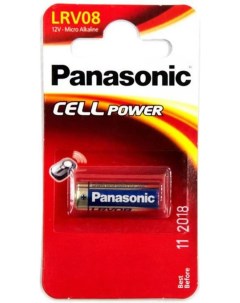 Батарейки LRV08L 1BP цилиндрические щелочные Micro Alkaline в блистере 1шт Panasonic