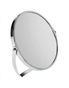 Зеркало косметическое настольное круглое d 17см двустороннее с увеличением нер Brabix