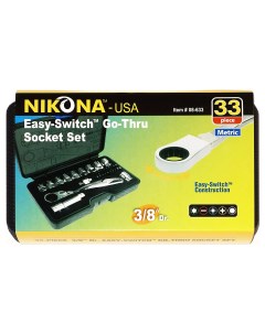 Набор торцевых головок и бит с трещоткой Easy Switch 08 633 Nikona