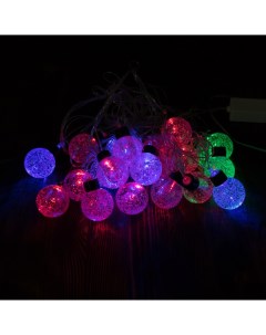 Световая гирлянда новогодняя Огненный шар 9353 5 м разноцветный RGB Led
