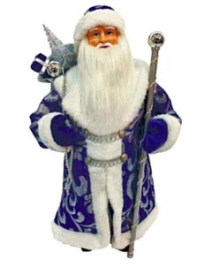 Фигурка Дед Мороз 46 см синий Winter glade