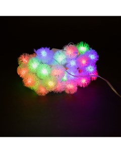 Световая гирлянда новогодняя С ежиками 2461 3 5 м разноцветный RGB Led
