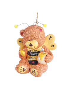 Елочная игрушка Медведь пчела 9 5 см Kurt s. adler