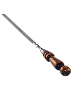 6 шампуров с деревянной ручкой для люля кебаб 14мм 45 см Shampurs