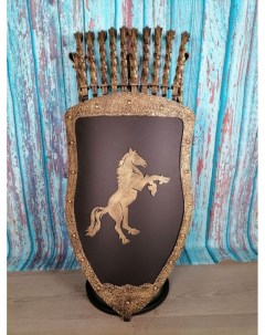 Каминный набор Щит подставка Конь на 10 шампуров Монблан Shampurs