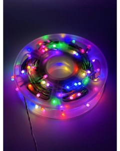Световая гирлянда новогодняя 1021 50 м разноцветный RGB Led