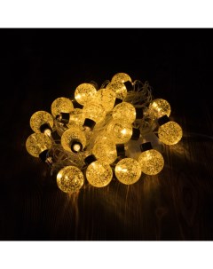 Световая гирлянда новогодняя Огненный шар 9352 5 м желтый Led
