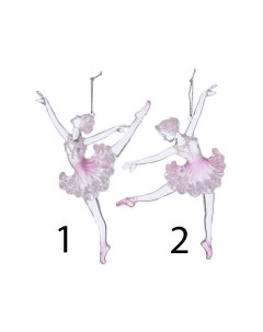 Елочная игрушка Балерина нежно розовая D1492 16 5 см 1 шт в ассортименте Kurts adler